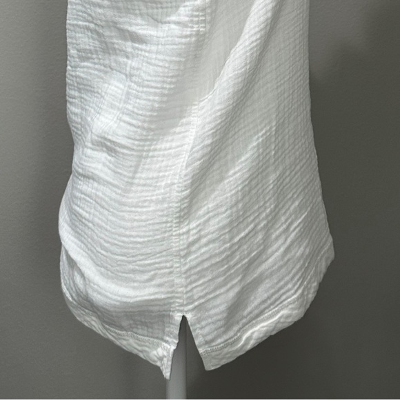 Faherty Dream Cotton Gauze Scoop Tank White Size XS NWOT - Picture 6 of 6